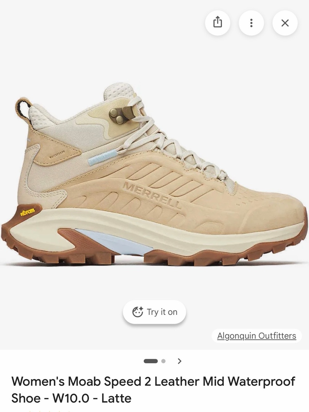 MERRELL MOAB Speed 2 leather mid waterproof shoes